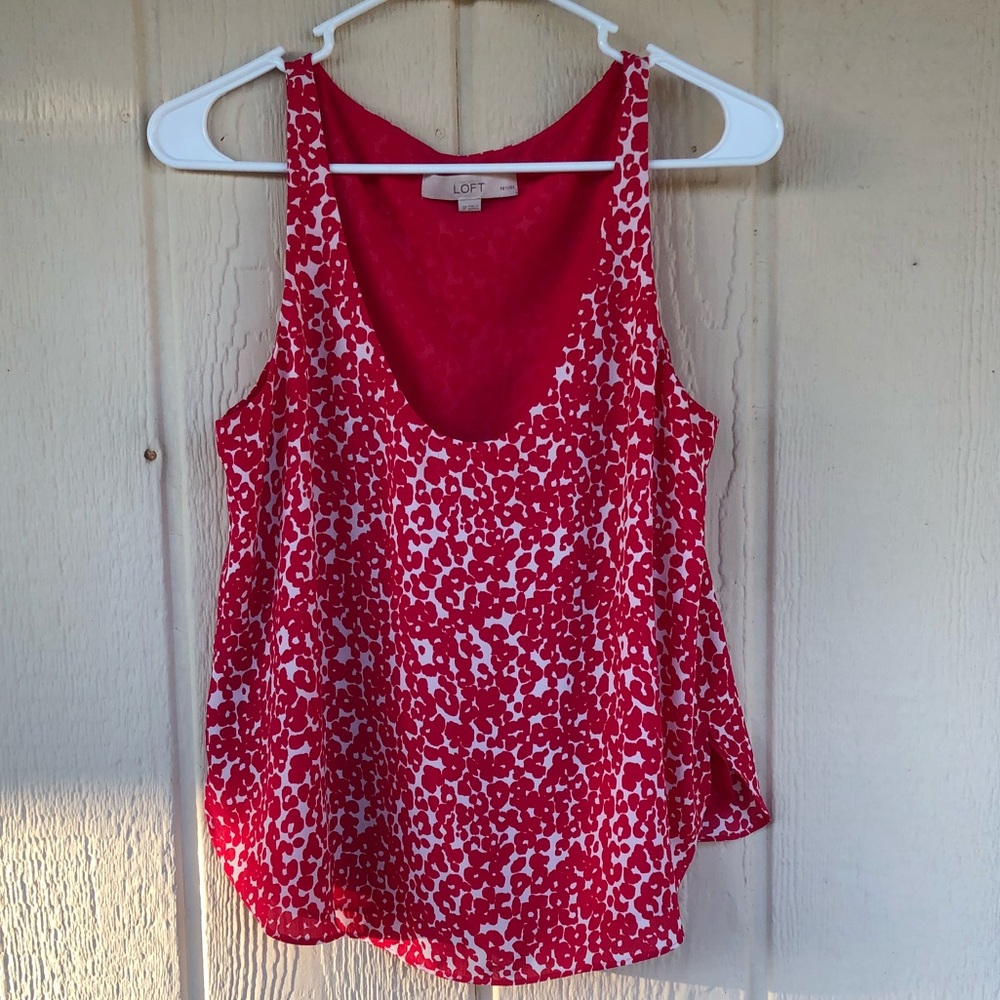 Ann Taylor LOFT Floral Tank